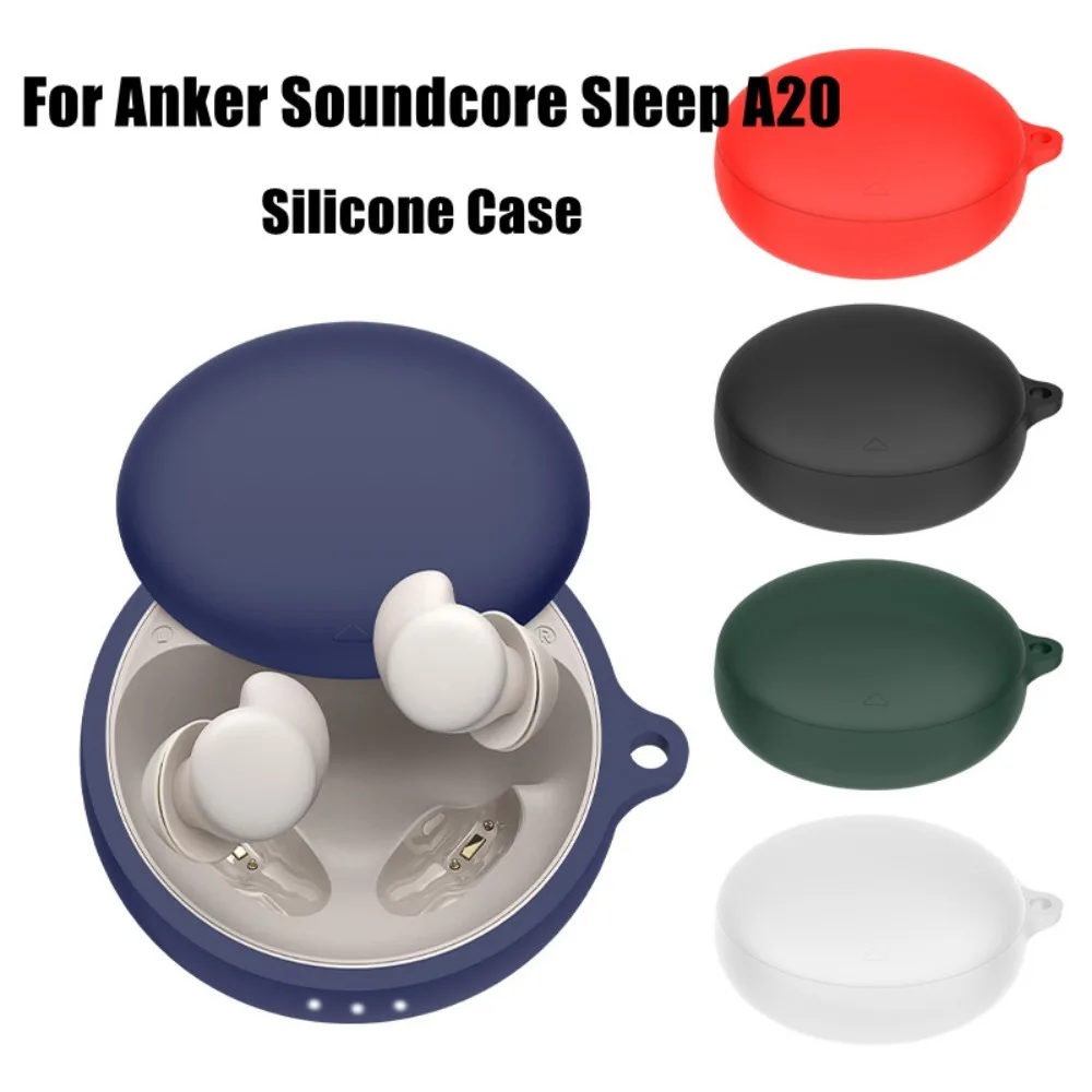 フック付きソフトシリコンイヤホンケース,保護スリーブ,防滴,睡眠用,耐