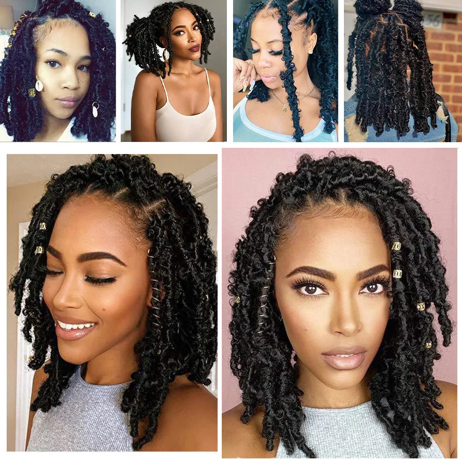 Synthetic Pre Twisted Faux Locks Crochet Hair for Women