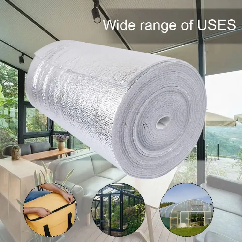 5m/10m Wandisolierungsfolie Aluminiumfolie Sonnenschutz-Reflektorfolie Verdickte Wasserdichte Wandschutzmatte – Detail 10