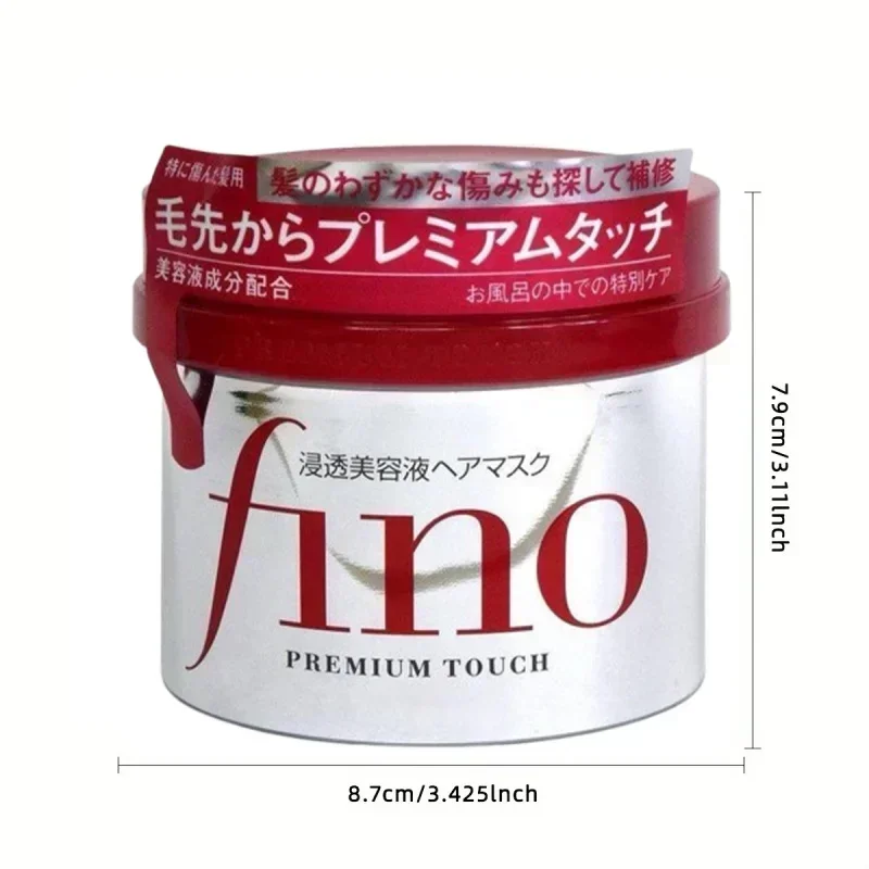 2PCS FINO Japan Adult Hair Mask Squalane of Plant Origin Glutamic Acid 8.11oz for Normal Hair hair mask