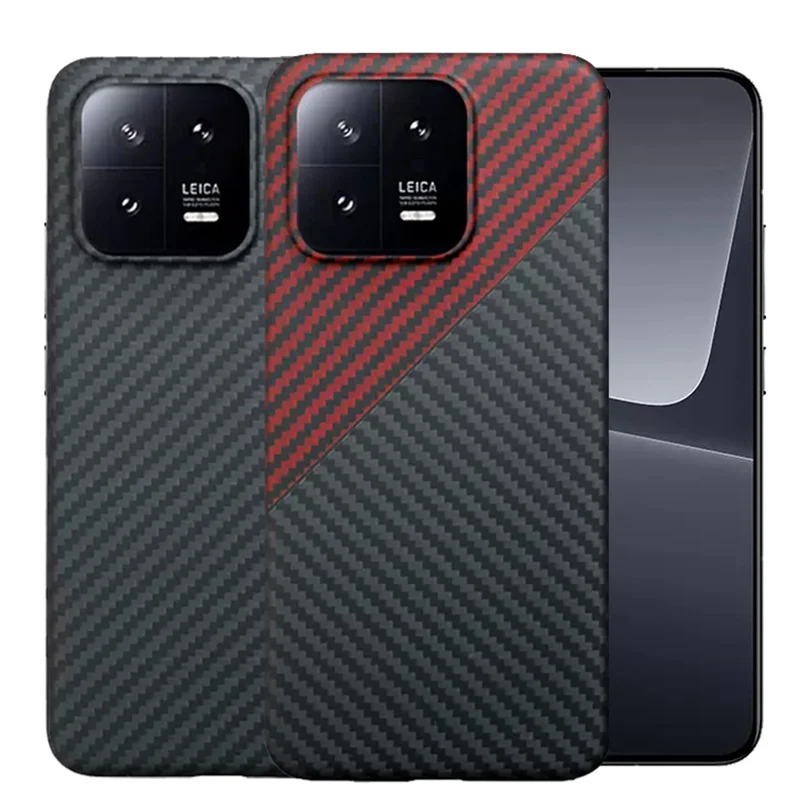 

Матовый чехол из настоящего углеродного волокна для Xiaomi Mi 13 Pro, легкий Ультратонкий чехол из натурального арамидного волокна, защитная задняя крышка, чехлы