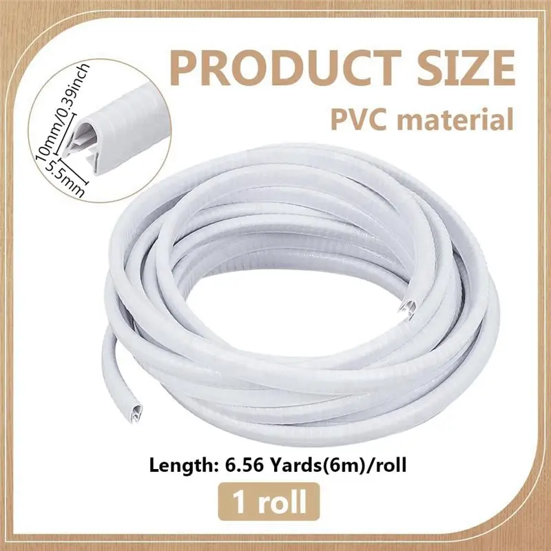 A11E-32.8Ft 풀 브림 안전모 가드 스트립, 향상된 헬멧 보호를 위한 PVC 소재