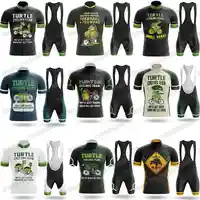 2025 Funny Turtle Cycling Jersey Set Tortoise Cycling Clothing Summer Road Bike Shirts Suit Bicycle Bib Shorts MTB Uniform 1