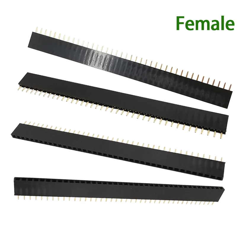 10PCS 2,54mm Pitch 40Pin 1x40 Einreihige Männlich Weiblich Zerbrechliche Pin Header JST PCB Solder Stecker jack Stecker Streifen für Arduino – Detail 4