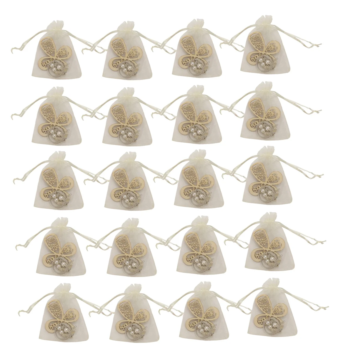 새로운 20Pcs 세례 호의 키 체인 크로스 나무 열쇠 고리 세례 나무 디자인 키 링 첫 성찬식을위한 가방