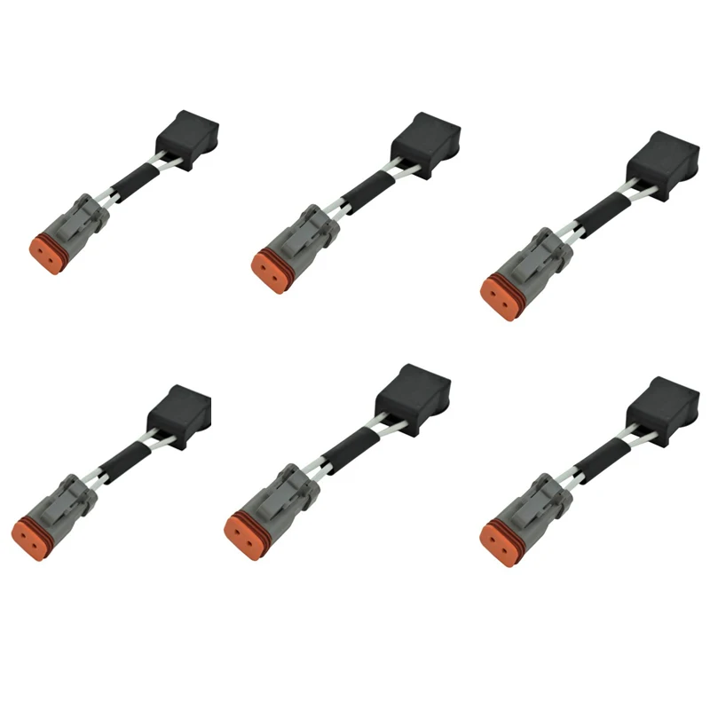 6Pcs Fuel Injector Wire Harness Fit for Cummins N14 M11 L10 ISM11 QSM11