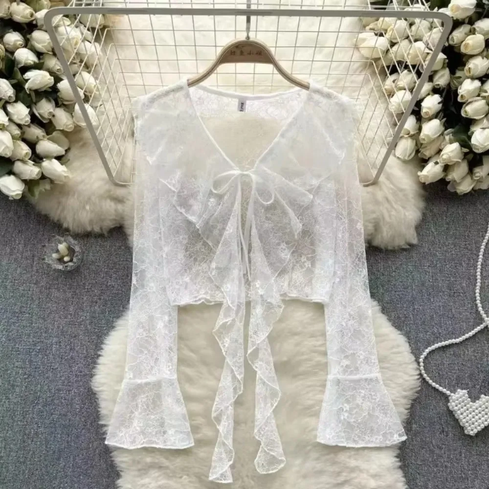 รูปสินค้า เสื้อสเวตเตอร์แขนยาว ผ้าลินิน ดีไซน์เรียบหรู ใส่ได้ทุกวัน