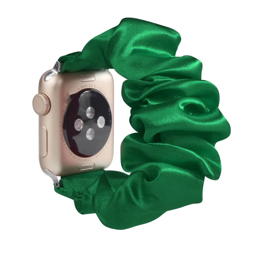 Enhanced Product Title: Stylish Adjustable Elastic Scrunchie Watch Band Strap
