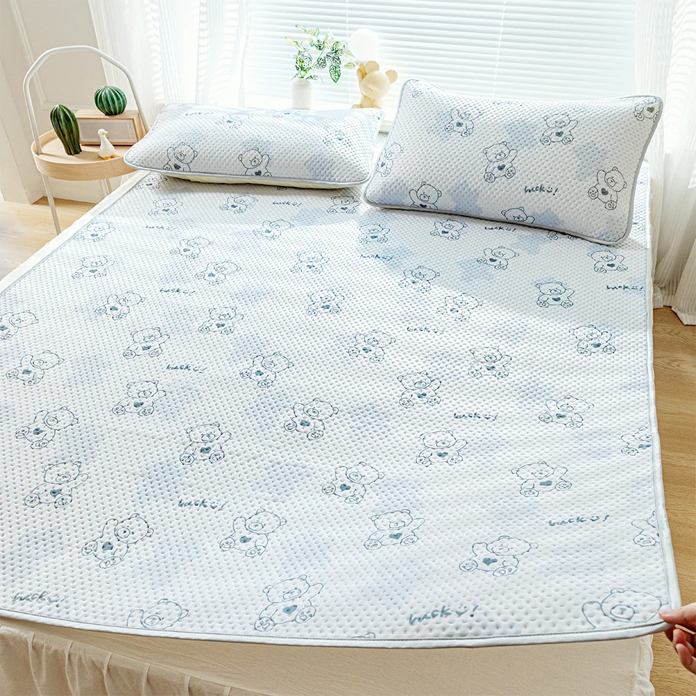 YanYangTian Bed Mattress cover Foldable bed mat Sheet protector bedding set Summer Ice silk mat Air-conditioning mat bed cover