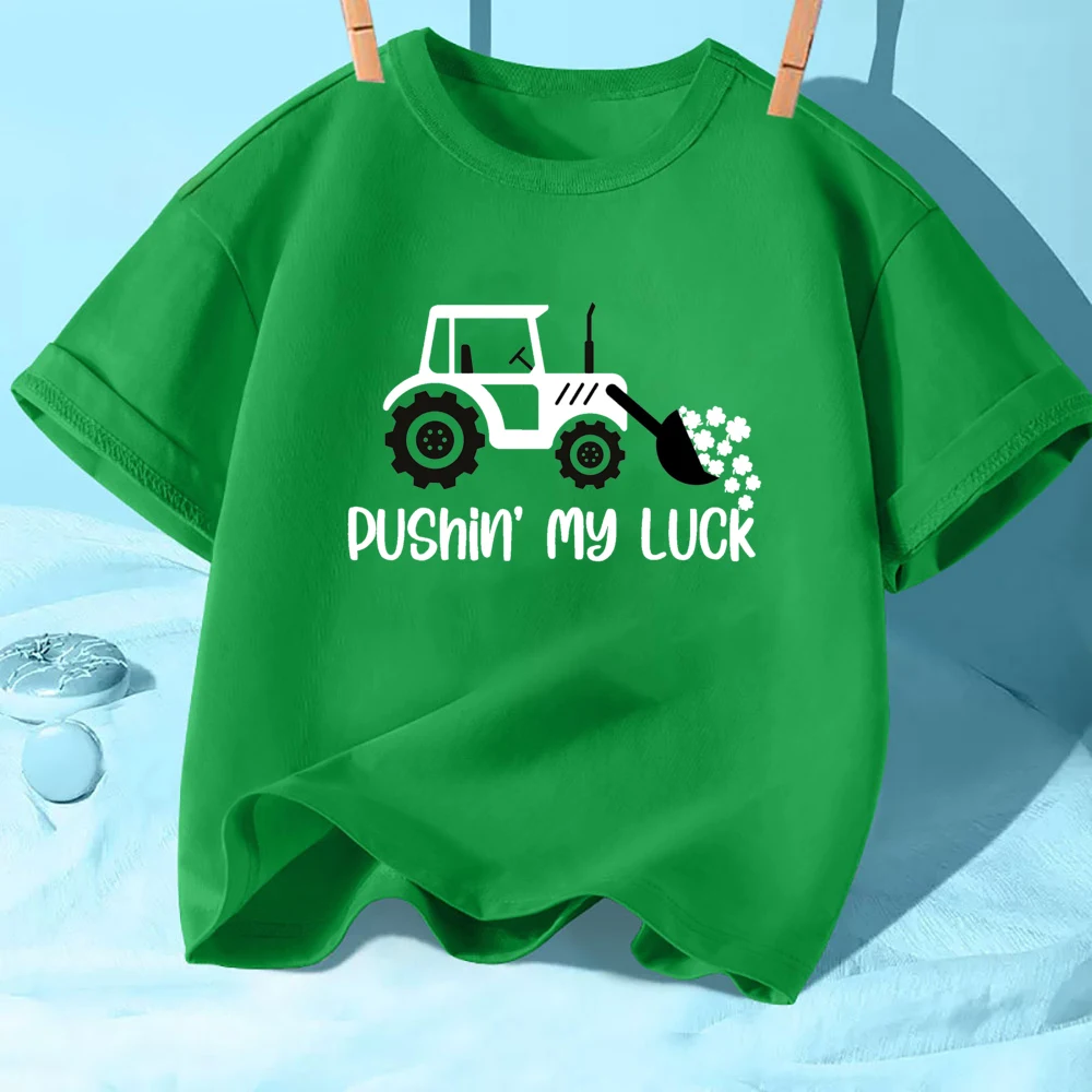 Who Need Luck When You're This Cute St. Patrick's Day Kids T-shirts Summer Short Sleeve Kids Tshirt Happy St Patricks Day Shirts 6