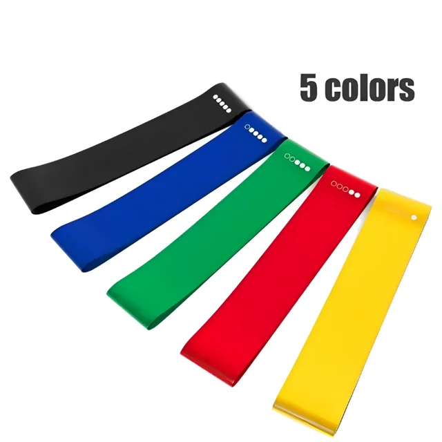 7Pcs TPE Resistance Bands Set Rubber Loop Strength Training Workout Yoga Gym Equipment Elastic Portable Pilates Fitness Band 2
