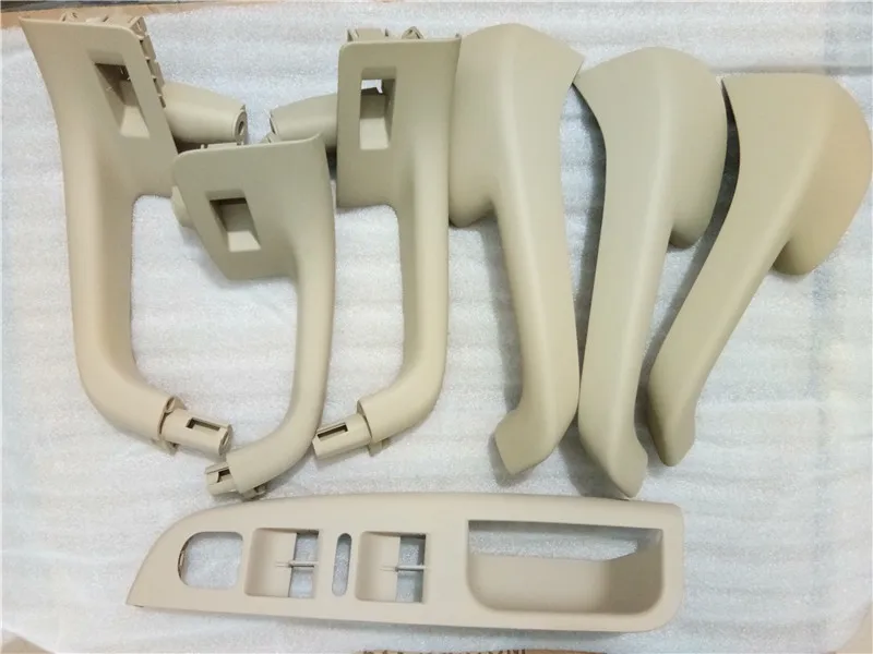 7 Units /Set 블랙 그레이 베이지 무료 배송 V W 골프 5 GT I MK5 제트 타 Sagitar 인테리어 도어 핸들 내부 팔걸이