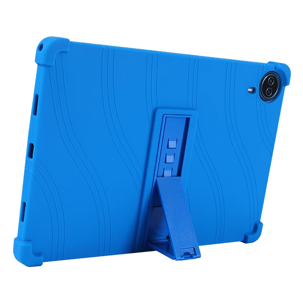 Versatile 14-Inch Tablet Soft Silicon Kickstand Case - Shockproof Protective Cover