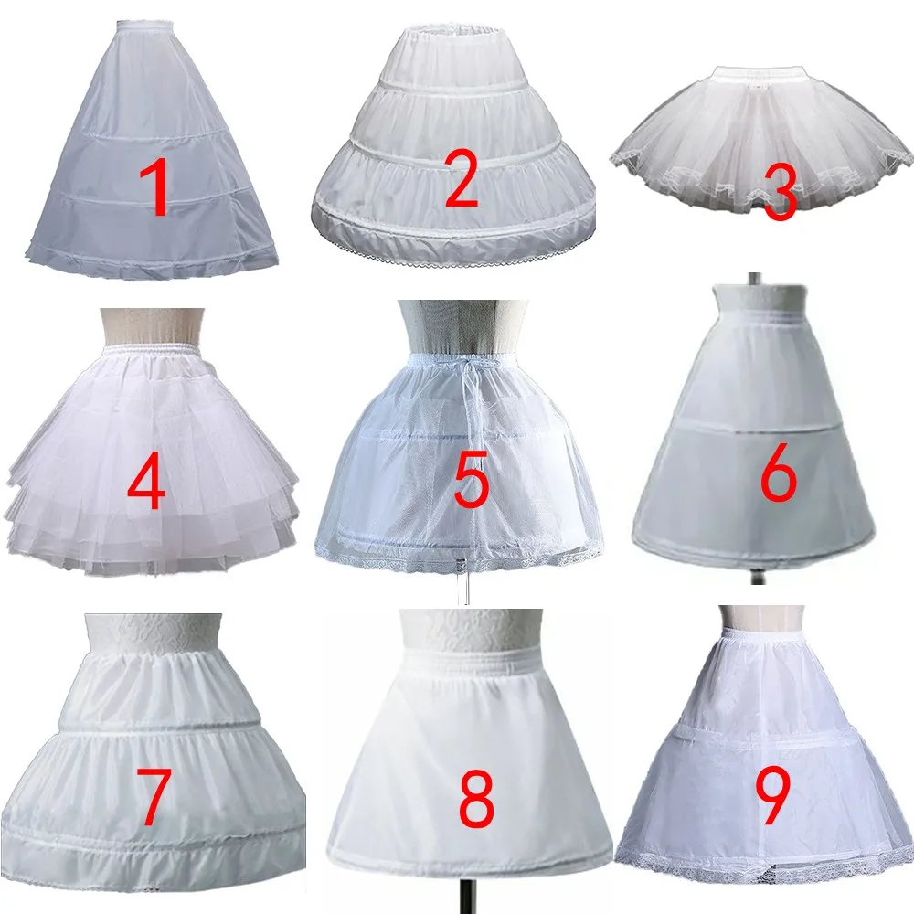 Flower Girls Petticoat Underskirt Cosplay Party Short Dress Jupon Enfant Fille Lolita Ballet Tutu Skirt Enaguas Sottogonna Mini Flower Girl Underskirt Lolita Petticoat Petticoat Underskirt Petticoat Skirt