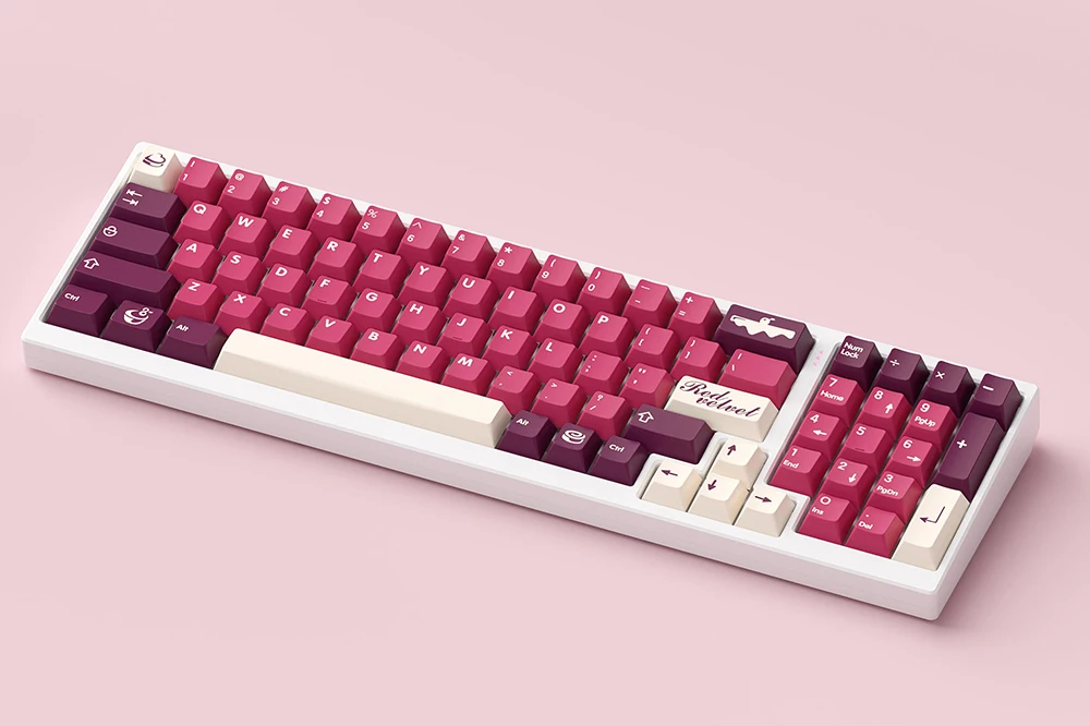 Domikey X Zero G Red Velvet Keycap Set ABS Doubleshots Cherry