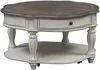Round Cocktail Table, W38 x D38 x H20, White 1