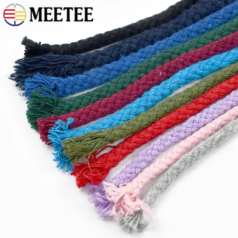 Premium Cotton Twisted Rope for Sewing & Crafting - 10M 5/7mm, Ideal for Bag Straps & Home Decor