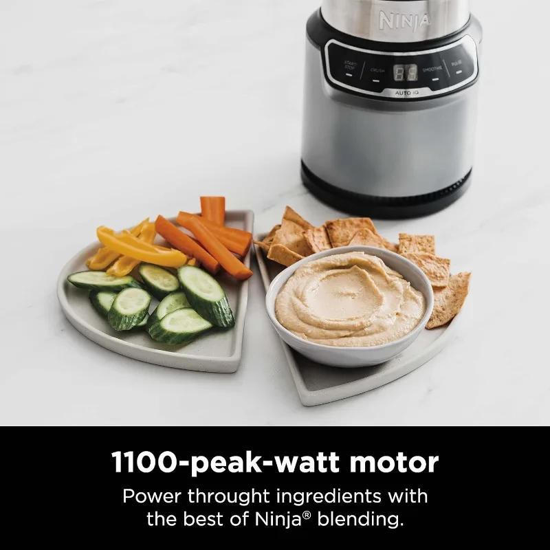 Ninja BN401 Nutri Pro Compact Personal Blender, Auto-iQ Technology, 1100-Peak-Watts, for Frozen Drinks, Smoothies, Sauces & More 3