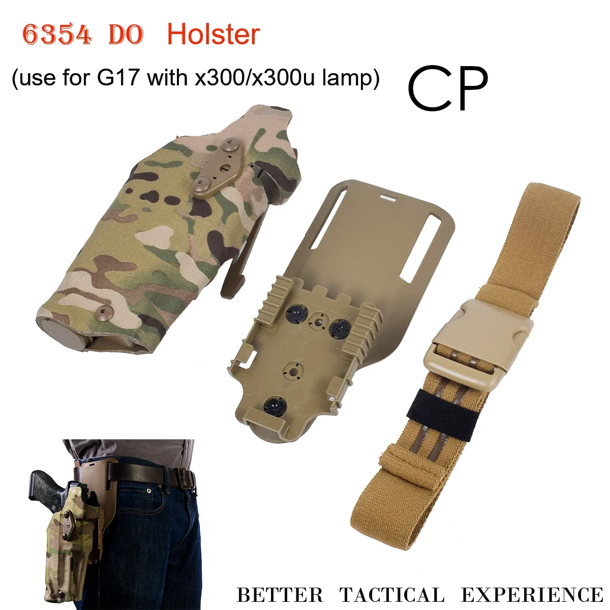 

Универсальная кобура 6354DO для Glock 17 19 с фонариком X300 X300U Улучшенный Тактический опыт 54DO 63DO кобура для пистолета