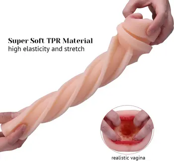 26cm Big Size Flashlight Masturbator for Men Vaginas 3D Realistic Anus Pocket Pussy Glans Massager Masturbators Sex toys for Men 4