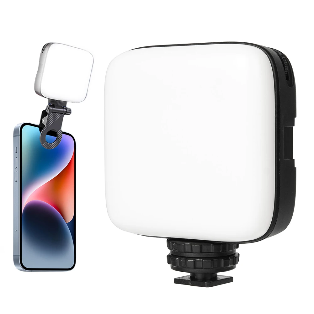 미니 스튜디오 사진 조명, 2 색 온도 포켓 LED 비디오 조명 램프, 2000mah 카메라 전화 사진 필 조명
