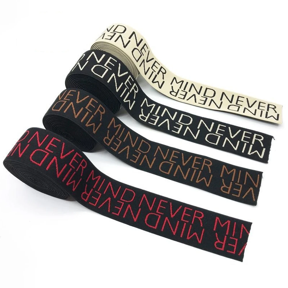 HL 40MM 3 Yards Jacquard Elastic Webbing Hair Hat Belt Pants Belt Clothing Accessories 1
