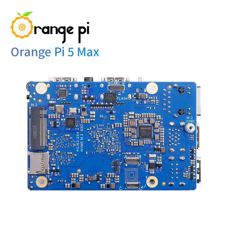 Orange Pi 5 Max 16G+5V5A Type-C Power Supply,DDR5 Rockchip RK3588