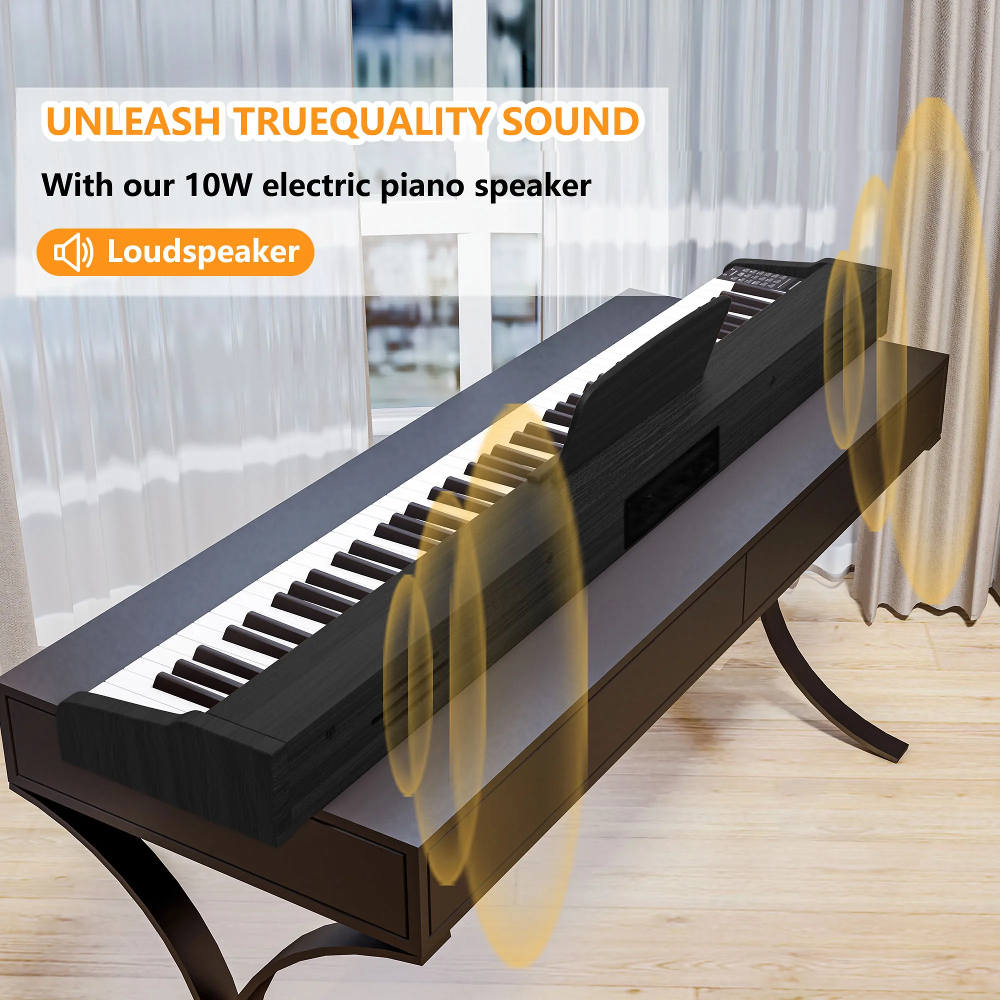 Portable Electric Piano Keyboard Piano 88 Keys Musical Keyboard 88 Key Electronic Electric
