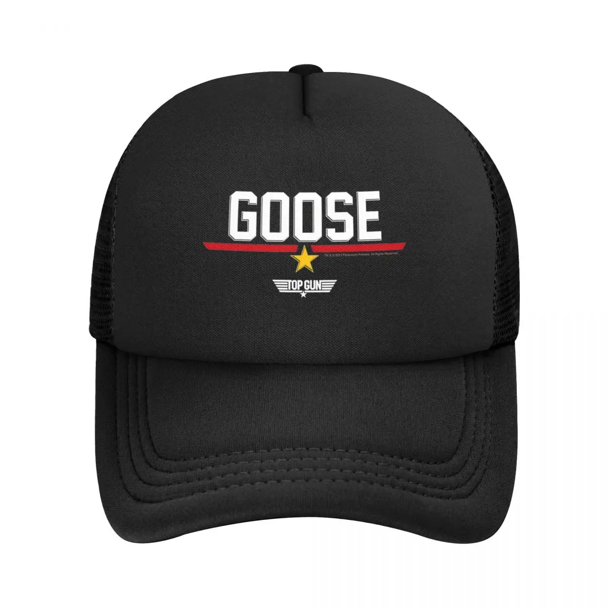 Top Gun Goose Collegiate Logo Mesh Baseball Caps Unisex Sport Sun Hats Dad Hat Breathable Polyester Trucker Cap Autumn 2