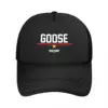 Top Gun Goose Collegiate Logo Mesh Baseball Caps Unisex Sport Sun Hats Dad Hat Breathable Polyester Trucker Cap Autumn 2