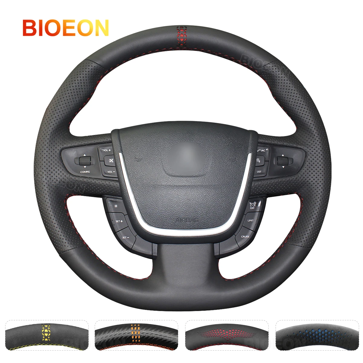 

Оплетка на руль из искусственной кожи для Peugeot 508 2011-2018 508 SW 2011-2018