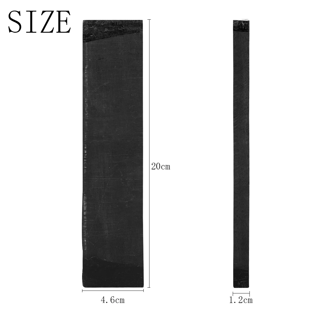 Ebenholz Akustische Gitarre Brücke Rohstoff 6-saitige Gitarre Brücke Rohstoff DIY Saiten Instrument Gitarre Teile & Zubehör – Detail 5