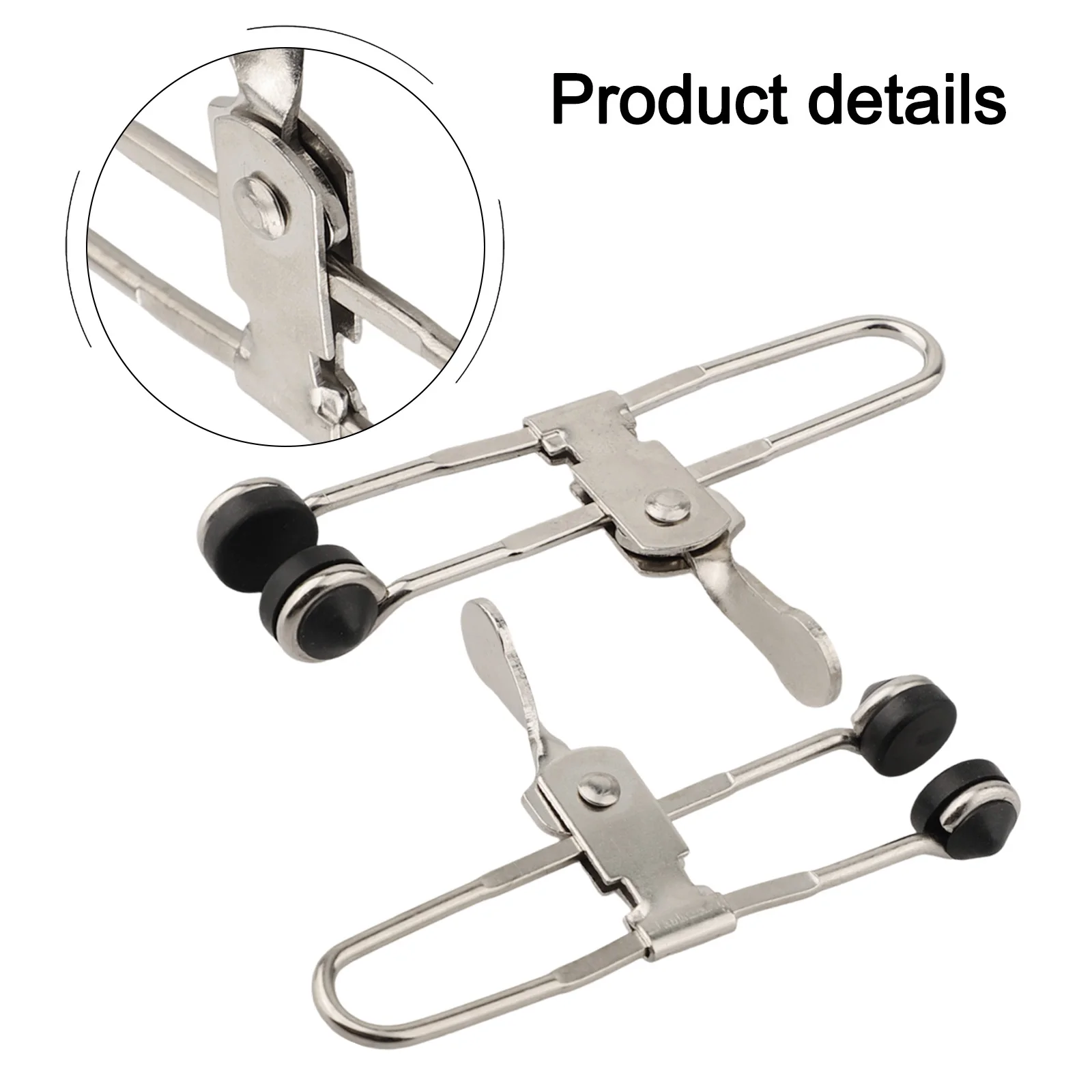 2 Stück Gummi-Klemmköpfe für Außenbereich, Hebel-Grid-Klemmen, Deckenplatten-Befestigungsclips, Sicherer Griff-Kit, Handwerkzeuge – Detail 9