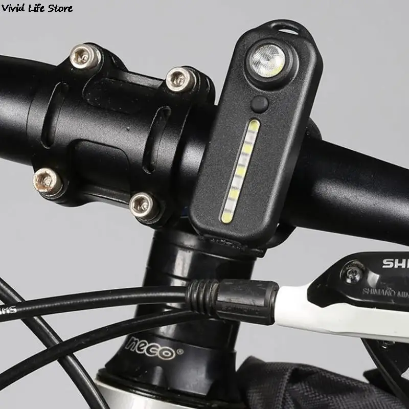 Bike Warning Light LED Red Blue Shoulder with Clip USB Charging