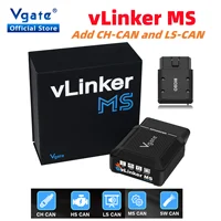 Vgate vLinker MS Upgrade ELM327 Bluetooth Support iOS/PC/Android Car Scanner OBD Auto Diagnostic Tool OBD 2 Scan PK ELM 327 V1 5 1