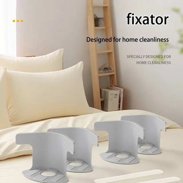 4 pz/set Lenzuolo di Fissaggio Lenzuolo Fascette Uso Multifunzionale Resistente Lenzuolo Angolo Tenditore Pinze Forniture Per La Casa Fissatore 2
