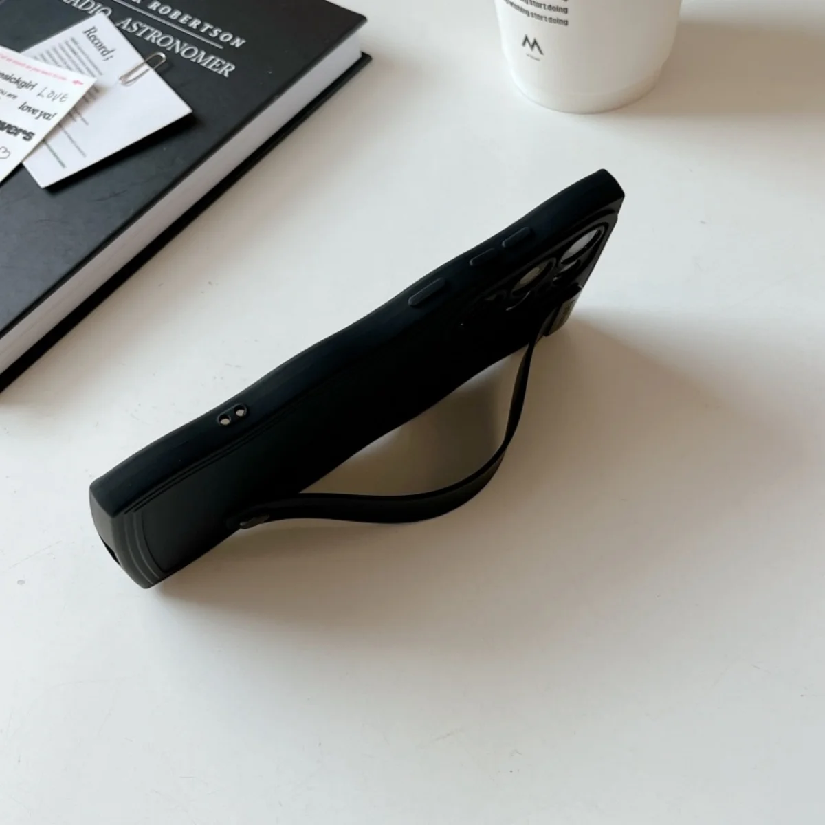Wave Wrist Strap Silicone Stand Phone Case