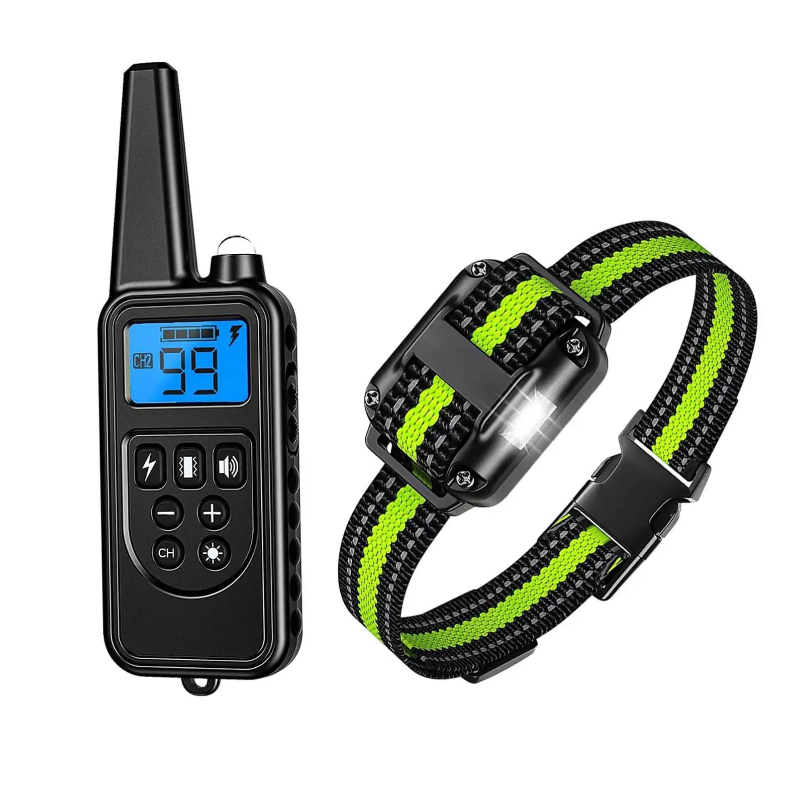 Dog Waterproof Collar Dog Trainer Waterproof Rechargeable for Small Medium Large Dogs