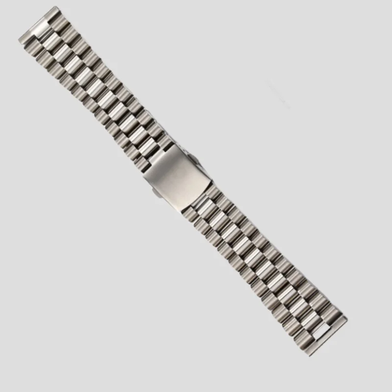 Correa de reloj de acero inoxidable sólido, pulsera plana para Rolex