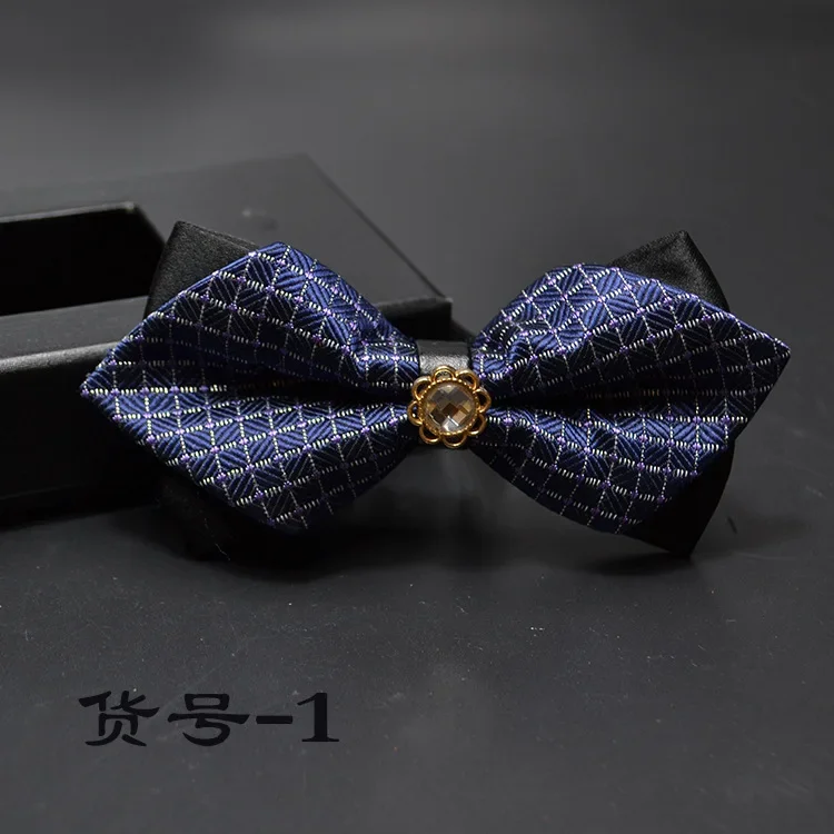 Sharp Angle Alloy Bow Tie Wholesale British Fashion Wedding Groom Bow Tie Bow Tie