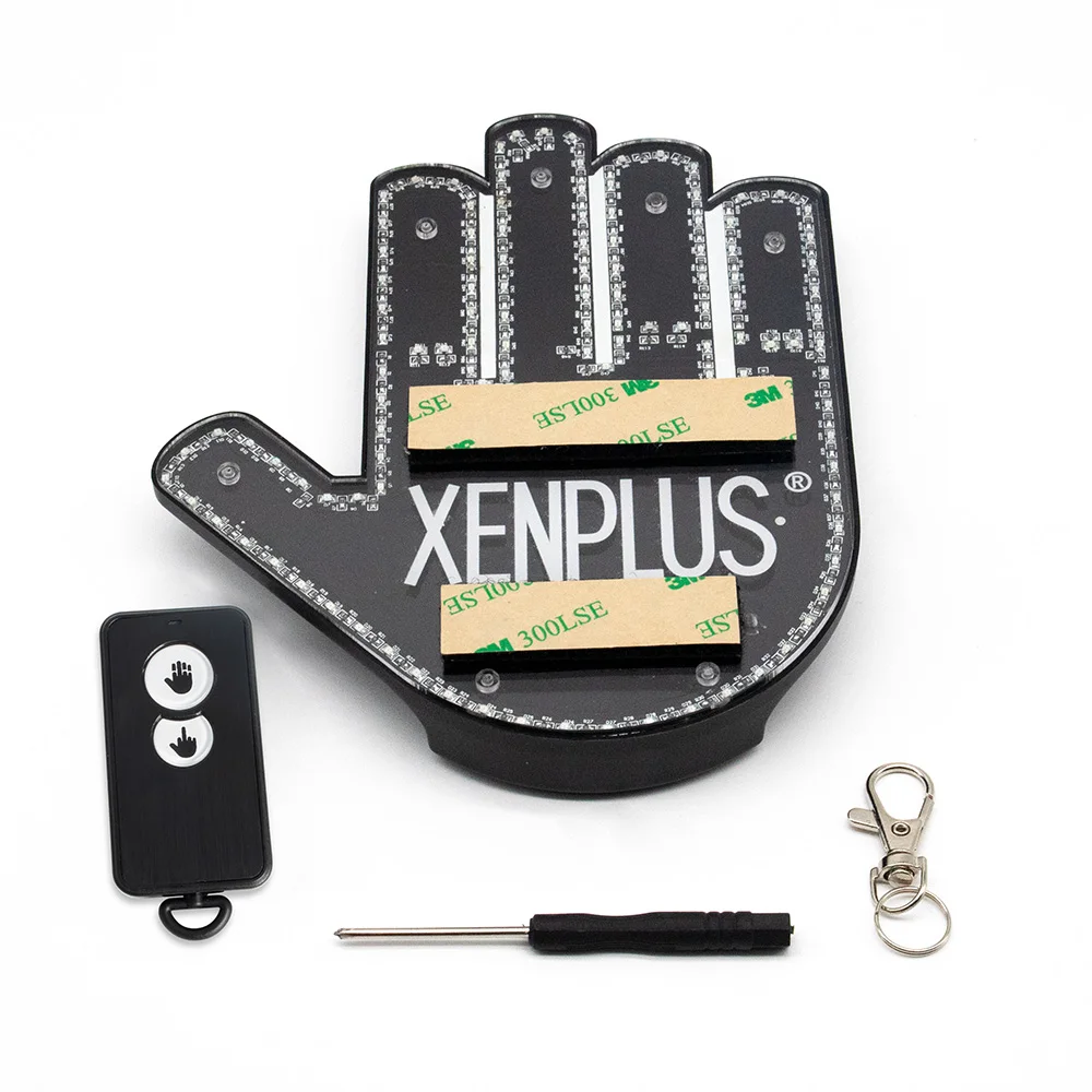 2023 original xenplus mittelfinger auto licht rote farbe auto zubehör auto  finger licht