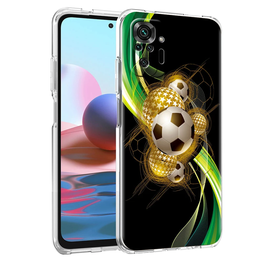 Transparent Football Design Phone Case Cover – Shockproof & Stylish Protective Shell