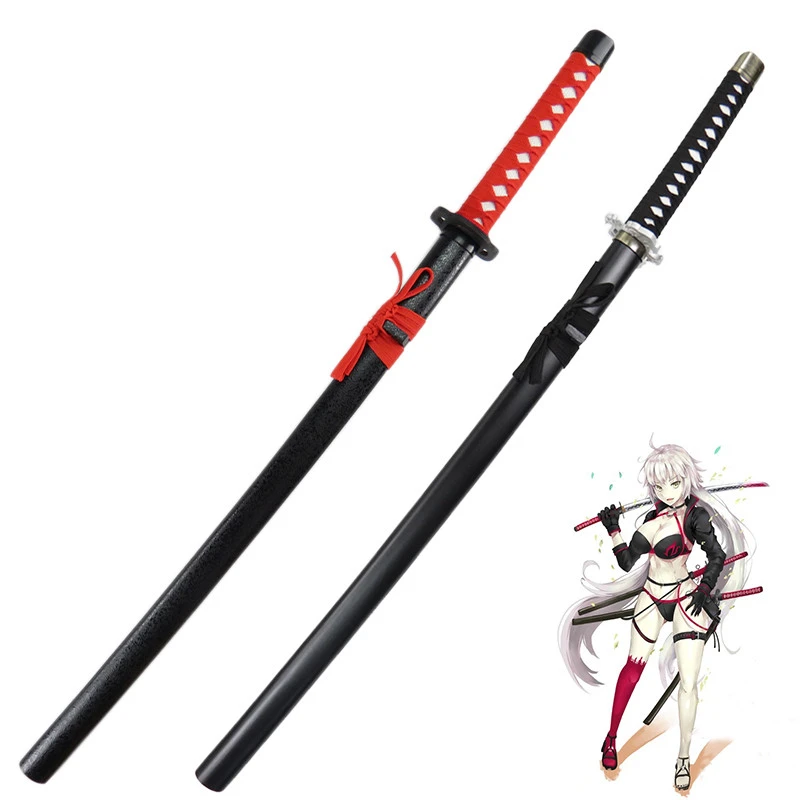 funny] 100cm Cosplay Fate Grand Order Alter Jeanne D'arc Weapon Wooden Sword  Model Japan Samurai Sword Anime Costume Party Gift - Action Figures -  AliExpress