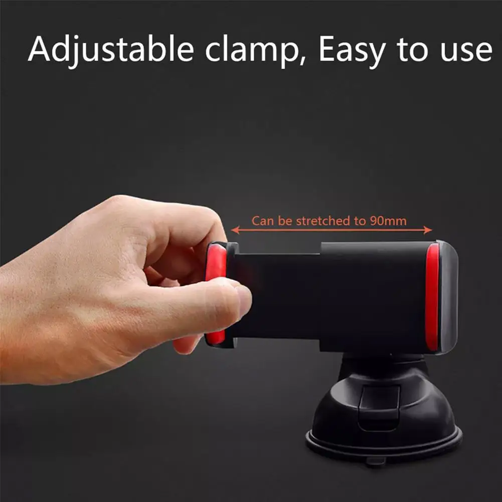 Strong Suction Cup Mount Car Phone Holder for Windshield Dashboard for iPhone 15 14 13 Pro Max All Smartphone