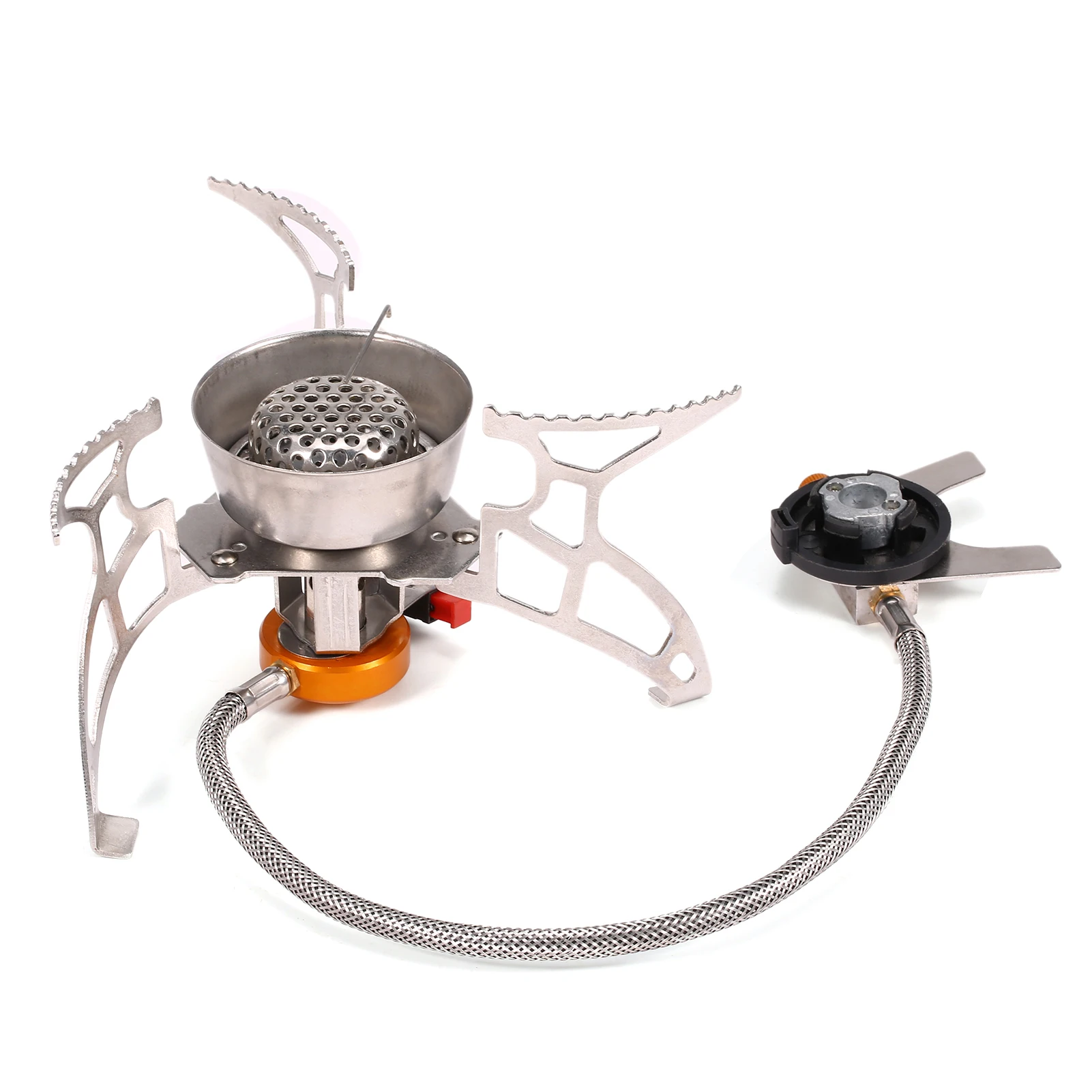Lixada Foldable Camping Gas Stove Windproof Piezo Ignition Backpacking