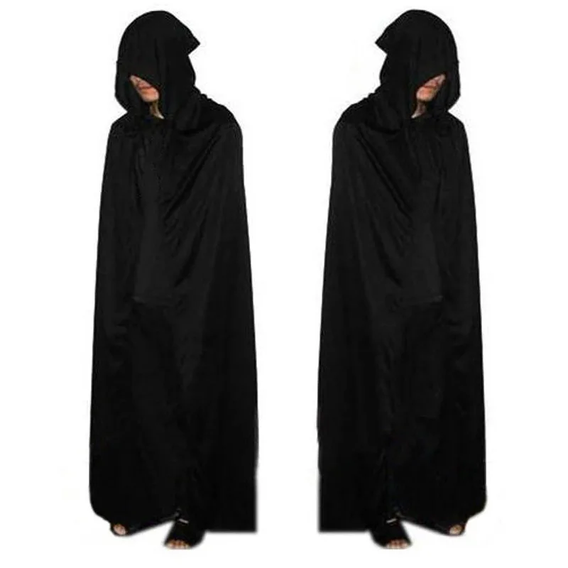 

Halloween Cloak Adult children Cape Hooded Medieval Costume Witch Wicca Vampire Halloween Costume Dress Halloween Home Decor