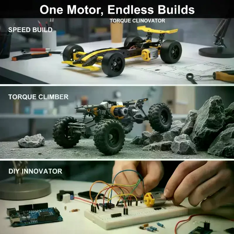 3V 66000RPM 폭력적인 모터 미니 4WD 레이싱 자동차 모델 장난감 모터용 고속 수동 와인딩 모터