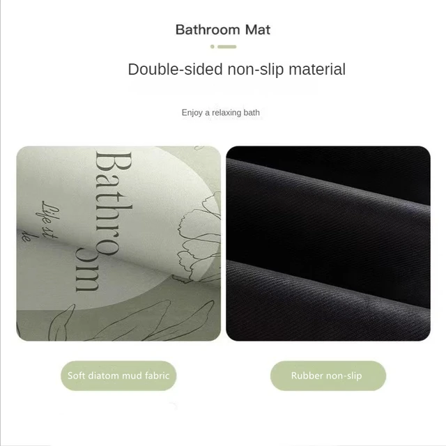 Super Absorbent Bathroom Mat Non-Slip Diatom Mud Toilet Pad Quick-Drying Floor Mat Bath Mat 5