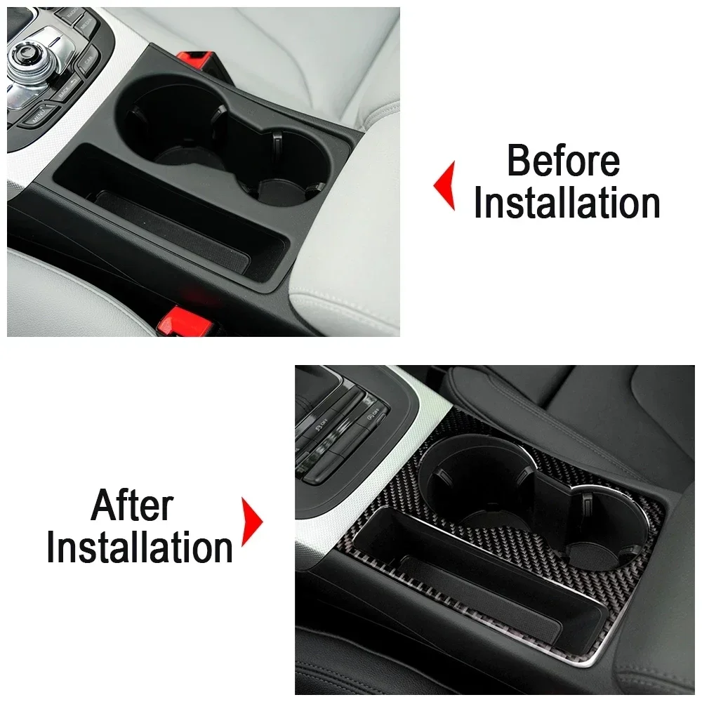 Pannello Console Centrale Per Per A4 B9 2016-2021 Auto Fibra Carbonio Centro Pannello Controllo Cambio Trasmissione Telaio Laterale Della Copertura Trim Accessori Interni Controllo Centrale Interno Au