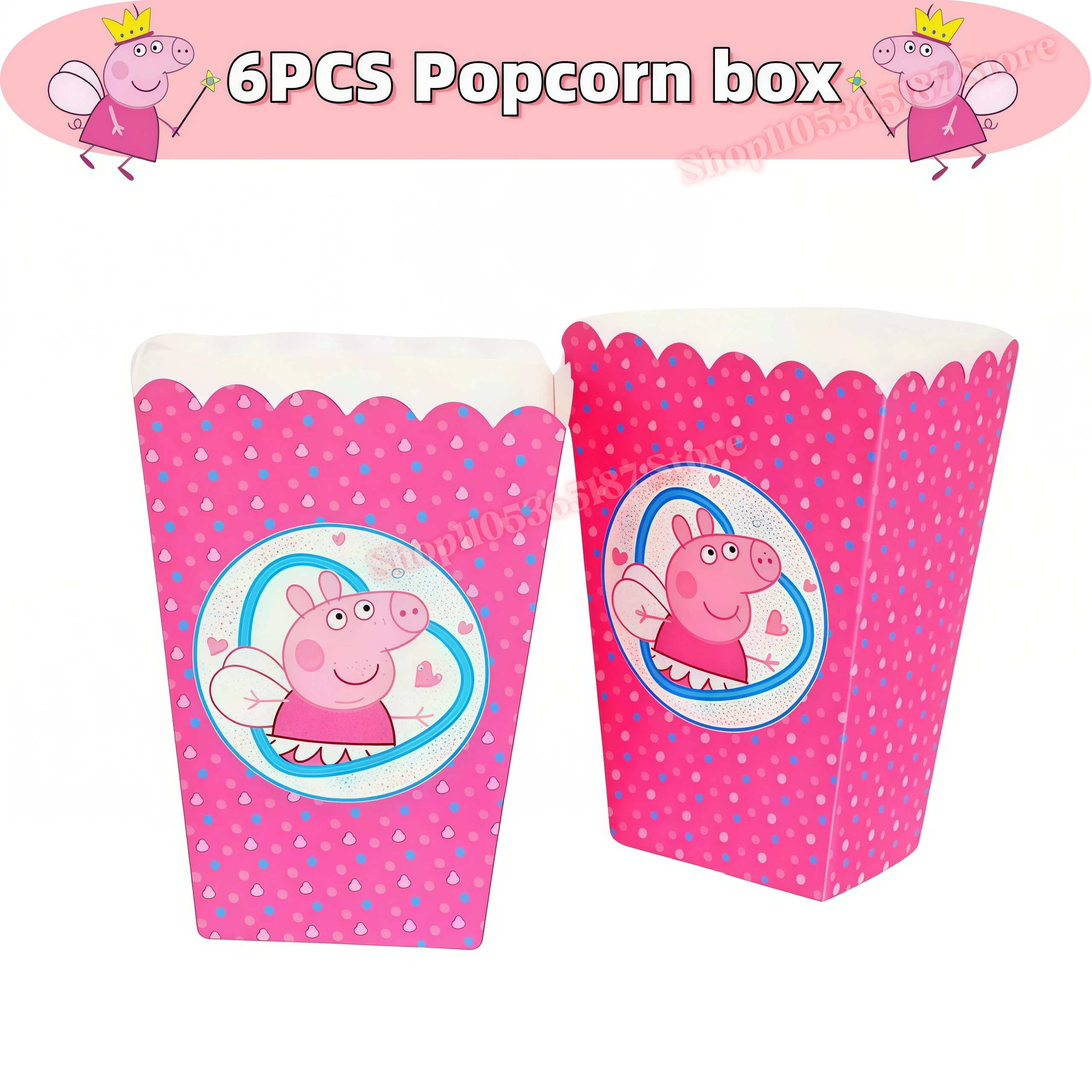 Peppa Pig Geburtstagsparty-Dekoration George Page Ballon Teller Becher für Kinder-Events Mädchen-Geschenk Baby-Shower-Zubehör – Detail 12